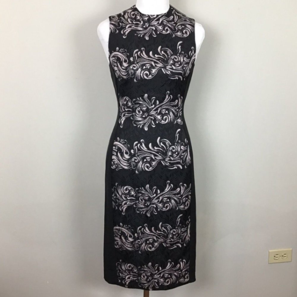 H&M Jacquard Printed Sheath Dress